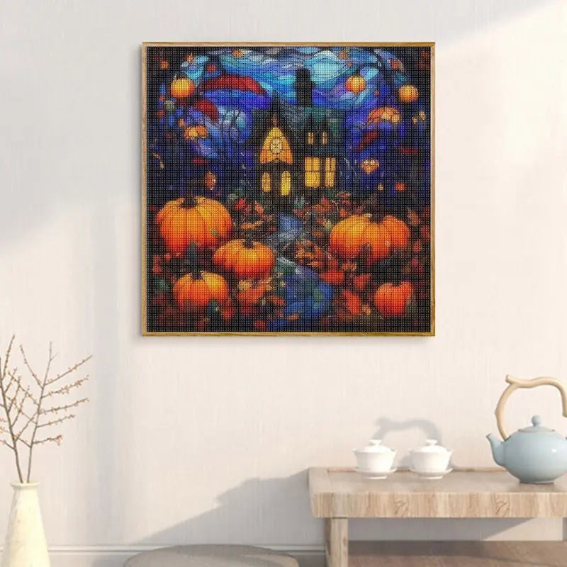 GATYZTORY 5d Diamond Painting  Halloween Scenery Full Drill Square/Round Diamond Embroidery  New Arrival Decorations For Home