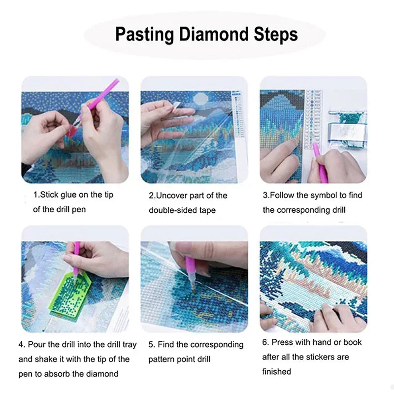 Witch 5D DIY Diamond Painting Kit Spooky Ghost Diamond Embroidery Full Diamond Mosaic Art Picture Halloween Decoration Sticker