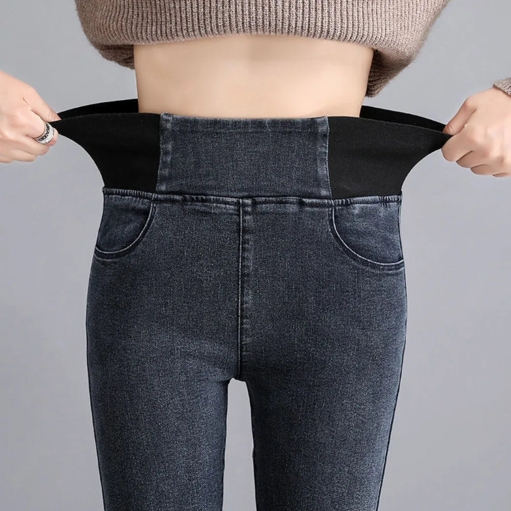 High Waist Skinny Jeans Womens Spring Slim Stretch Denim Pants Vintage Pencil Vaqueros  Pantalones Mujer Vaqueros High Waist