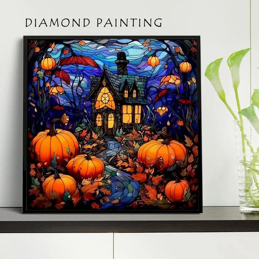 GATYZTORY 5d Diamond Painting  Halloween Scenery Full Drill Square/Round Diamond Embroidery  New Arrival Decorations For Home